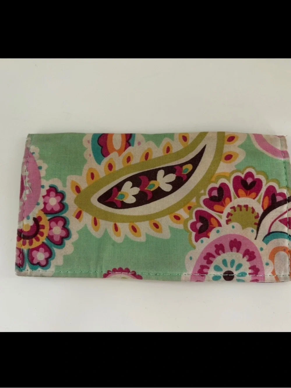 Vera Bradley Tutti Frutti Paisley Checkbook Holder